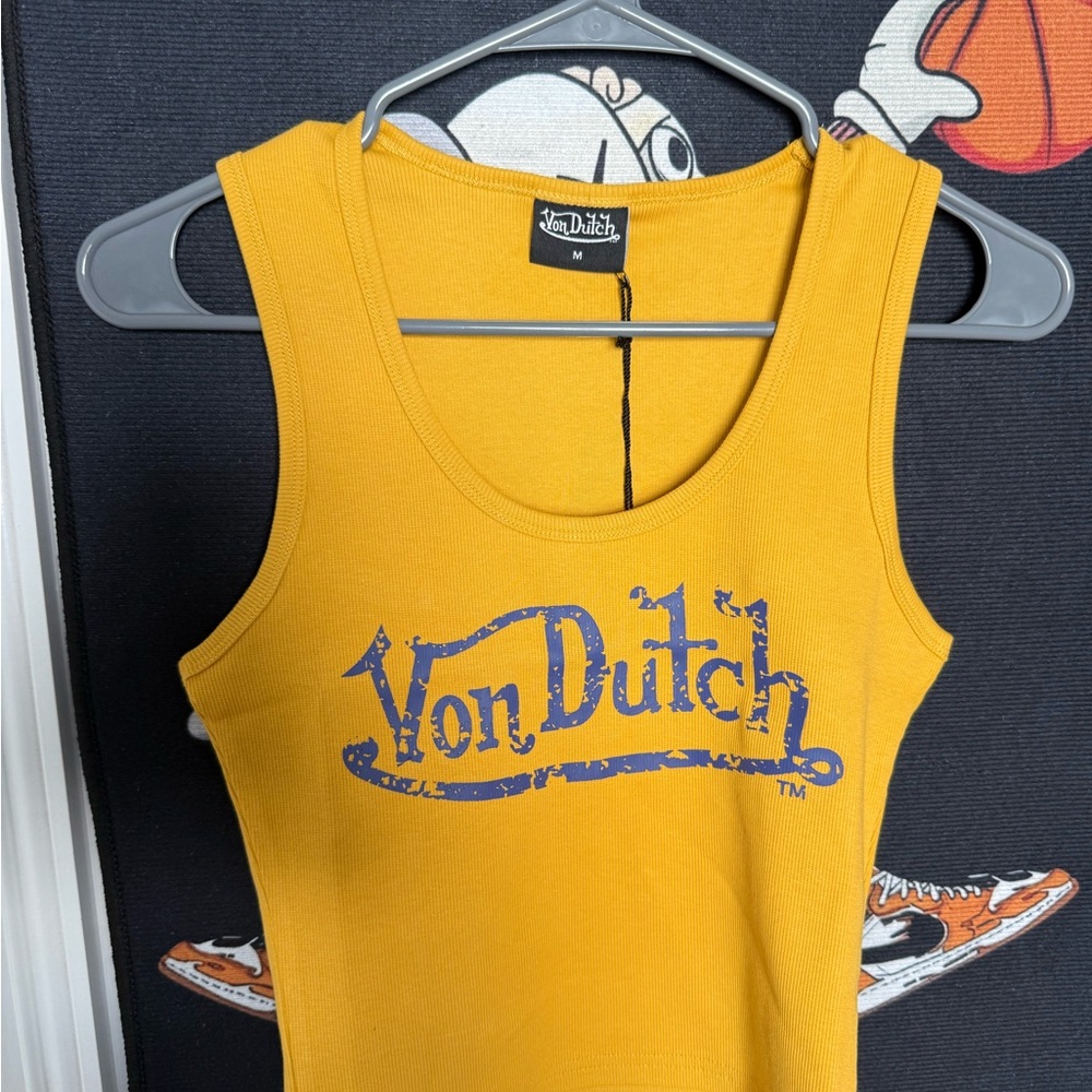 Von Dutch Yellow Tank Top
